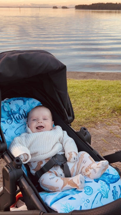 Custom Pram Liner - Butterfly Bubs