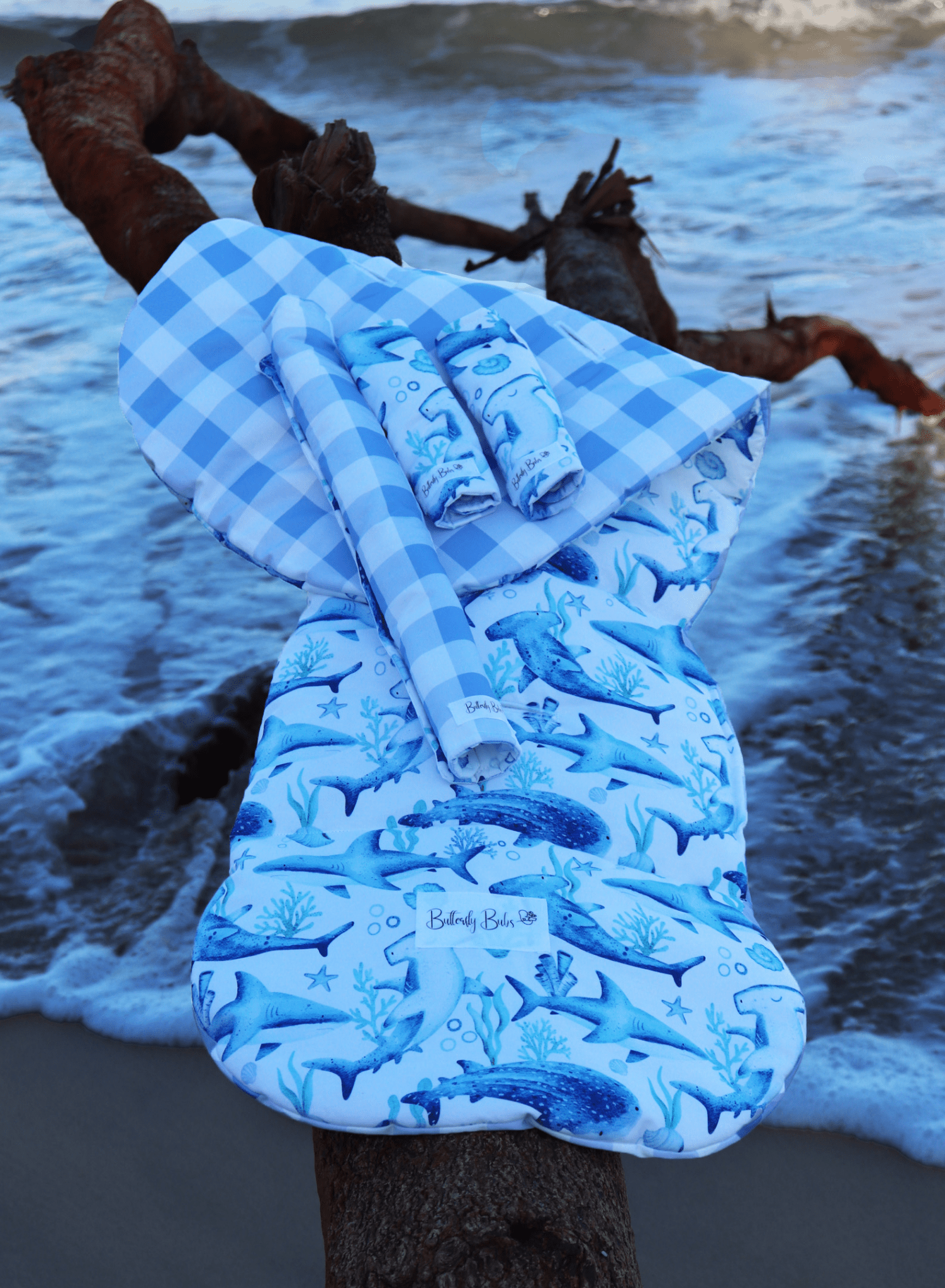 Custom Pram Liner - Butterfly Bubs